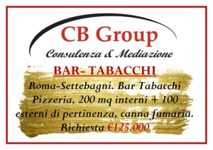 RIF. A161 - BAR - TABACCHI - PIZZERIA - ROMA - SETTEBAGNI