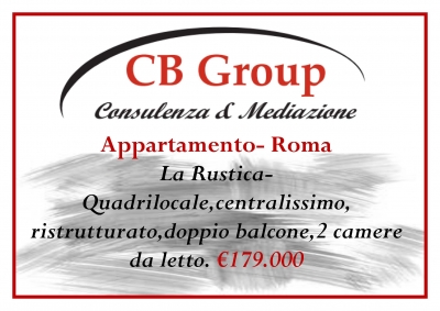 RIF. R208 - APPARTAMENTO - ROMA - LA RUSTICA